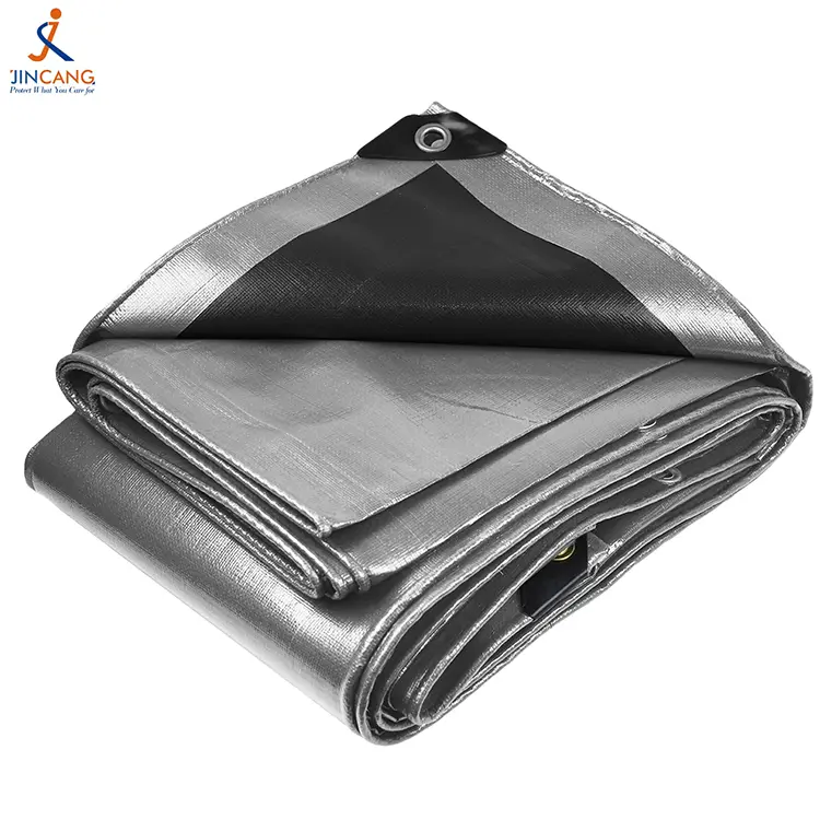 Black Silver 240 Virgin PE Tarpaulin
